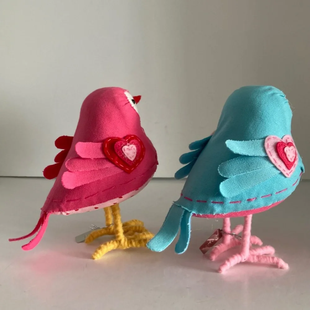 Target Spritz Featherly Friends Birds Rosie George Set of 2 Valentine's Day 2017